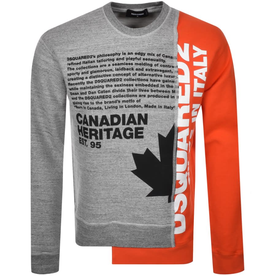 Alternative Image for ProductDSQUARED2 Logo Printed Sweatshirt Grey1